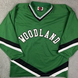 Vintage Woodland Hockey Jersey Duluth Minnesota MN Size Medium